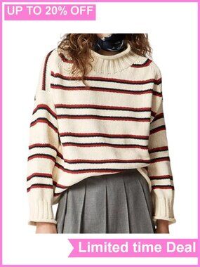 Oversized Roll Neck Sweater Long Sleeve Pullover Casual Fall Top